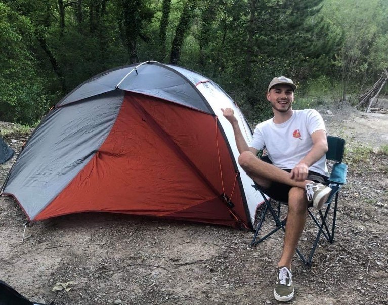 Antoine camping année de césure