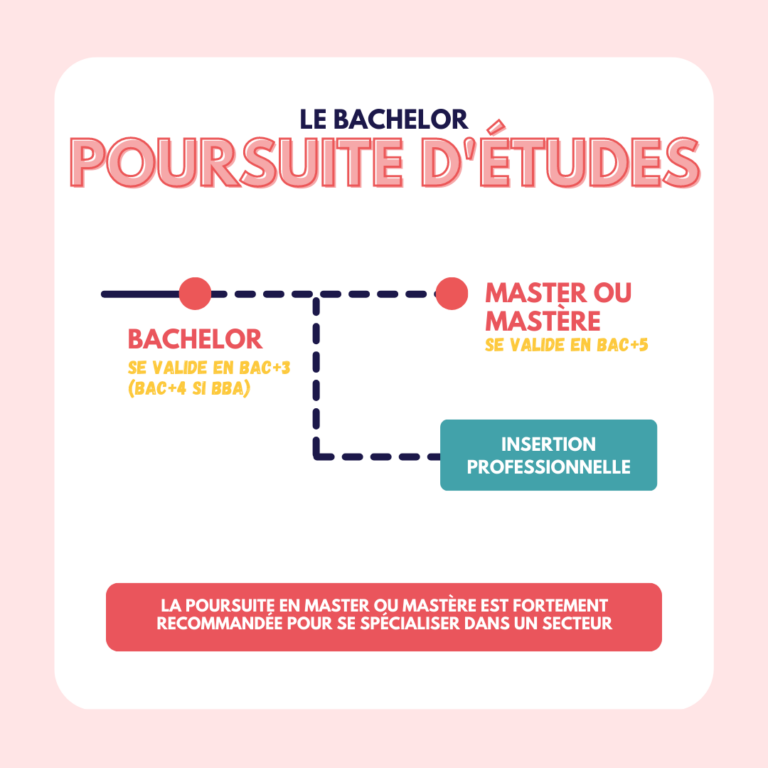 post instagram sur la poursuite d'études après un bachelor