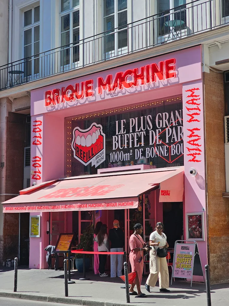 meilleurs restaurants étudiants Paris brique machine buffet à volonté