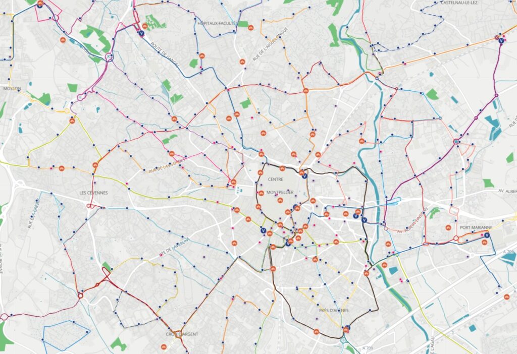 réseau vélo Montpellier