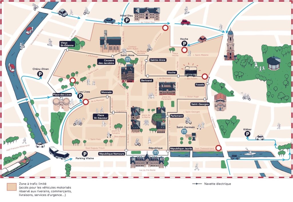 carte transports rennes