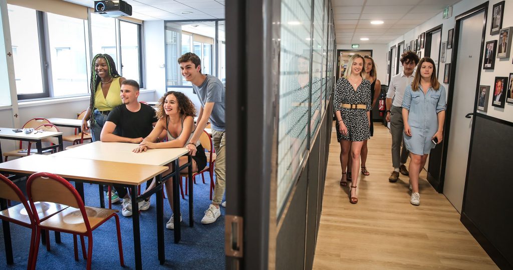 etudiants de l'efap dans les locaux